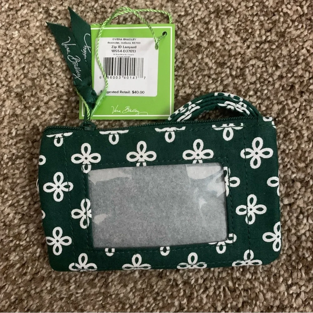 NWT Vera Bradley Oregon Zip Id Lanyard Card Holder